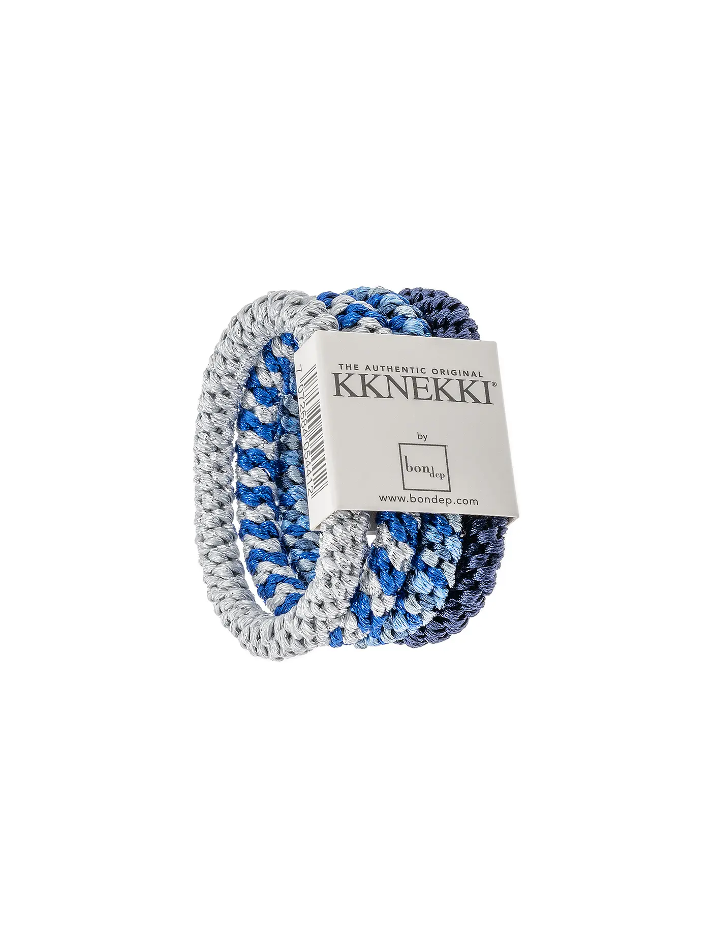 KKNEKKI | Haargummi 4er Pkg BUNDLE 20 | blau